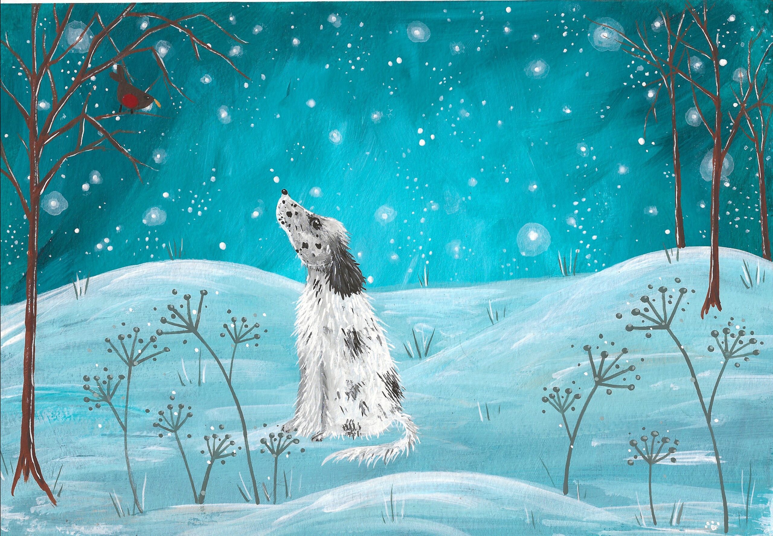 2024 Christmas Cards SeBPRA Setter, Brittany and Pointer Rescue